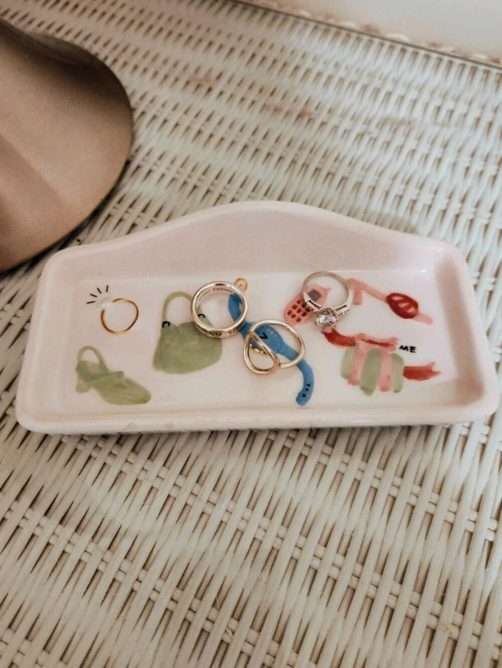 Y2K Inspired Ceramic Trinket Dish Pastel Novelty Vanity Tray